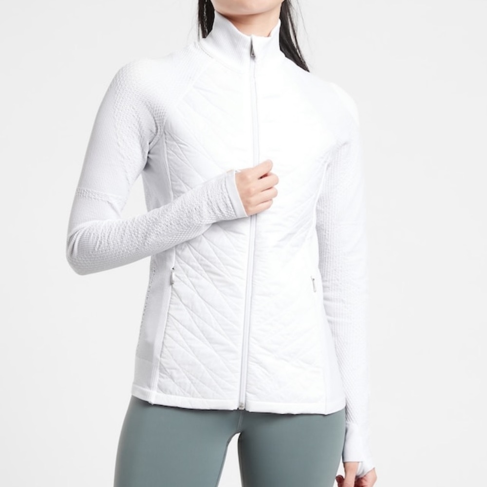 Athleta white Flurry Force Insulated PrimaLoft® Jacket II